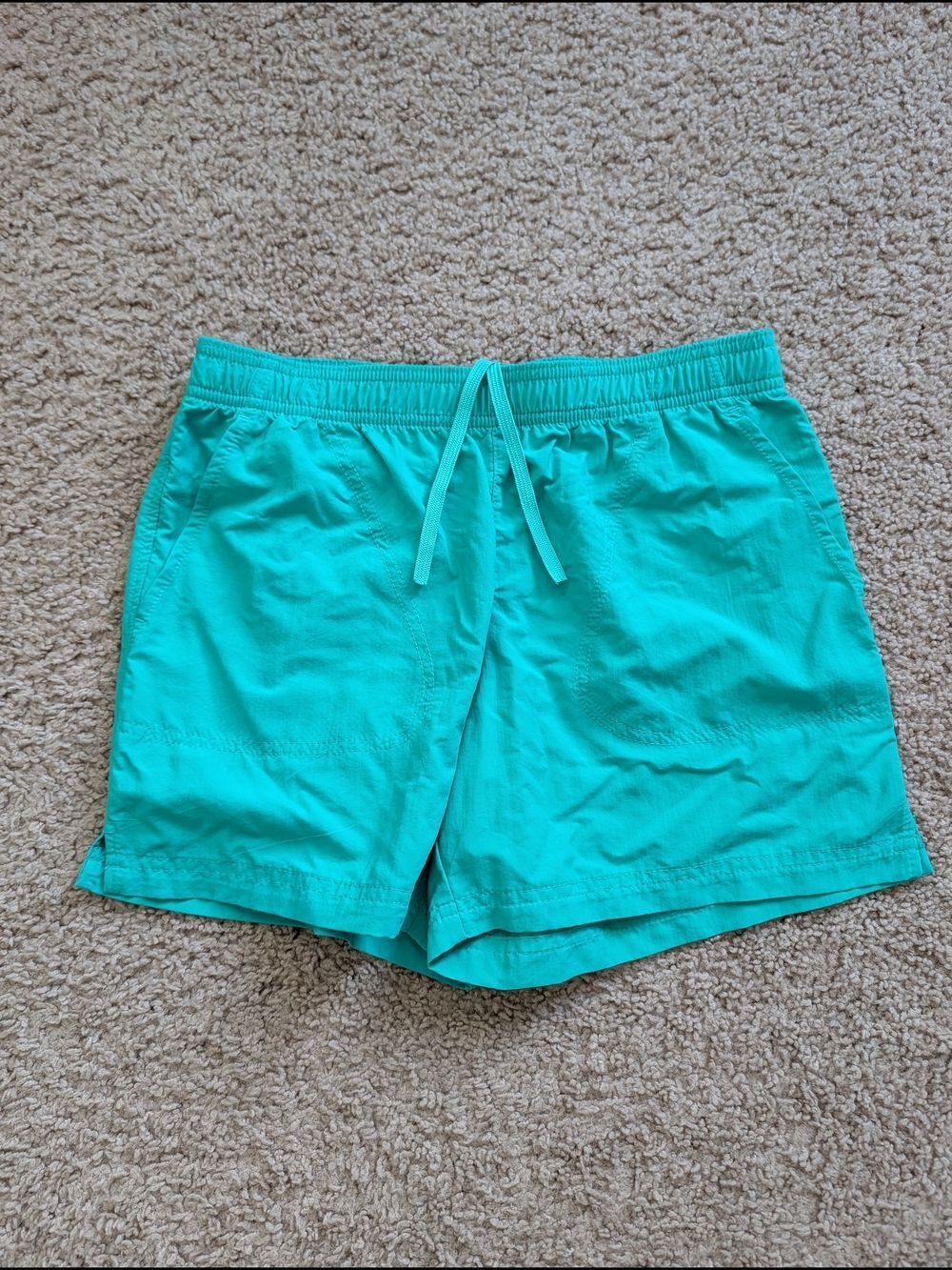 Columbia Womens Green Sandy River Omni-Shade Omni-Shield Hiking Shorts Small